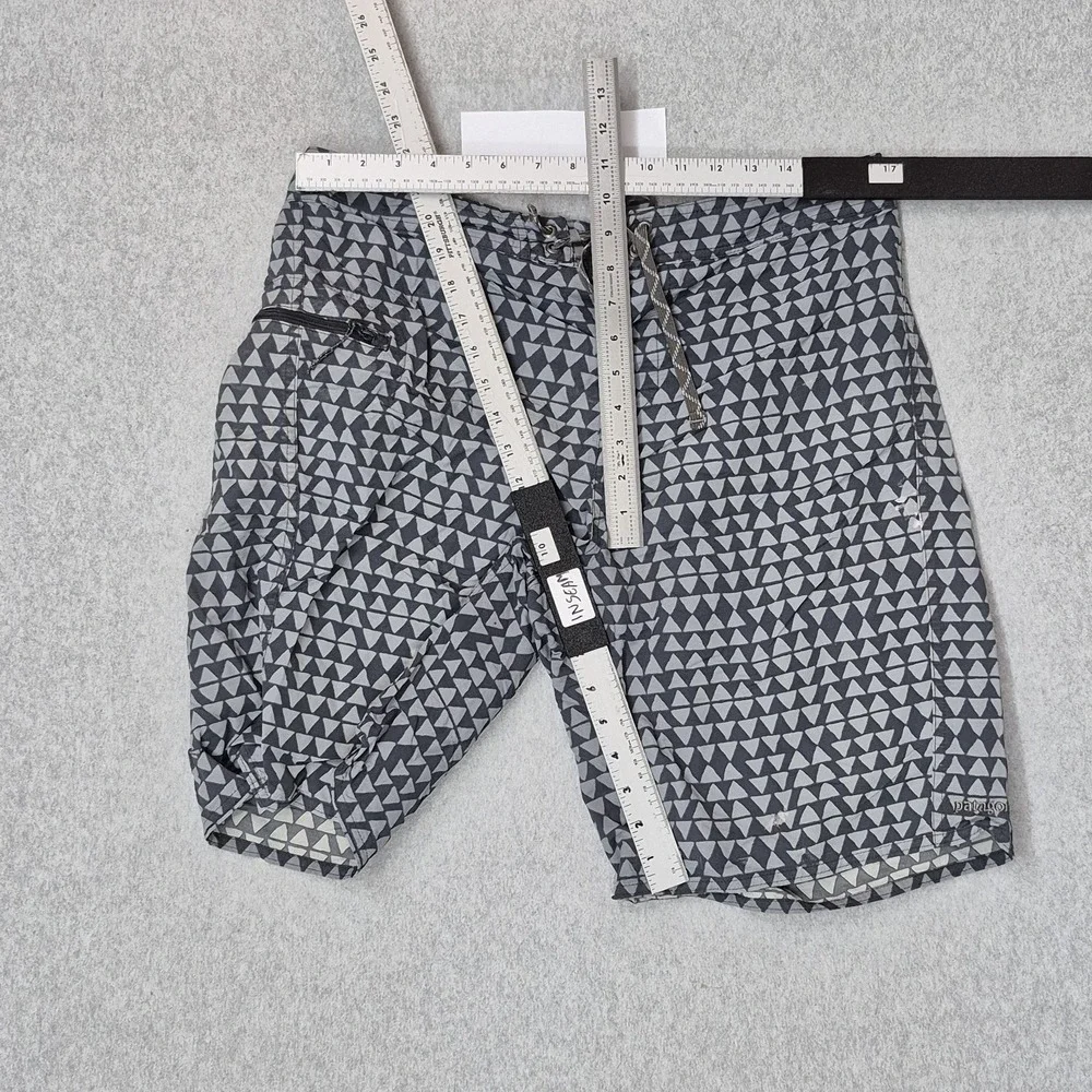 Patagonia Men Swimwear 34 Gray Geometric Board Shorts 10